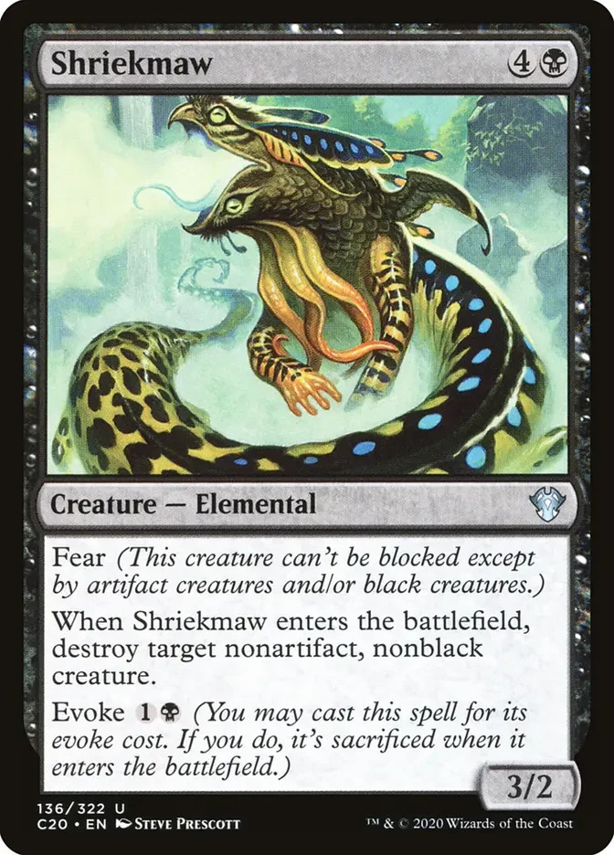 MTG - Shriekmaw - Commander 2020 - X1 - (NM) - #R6547