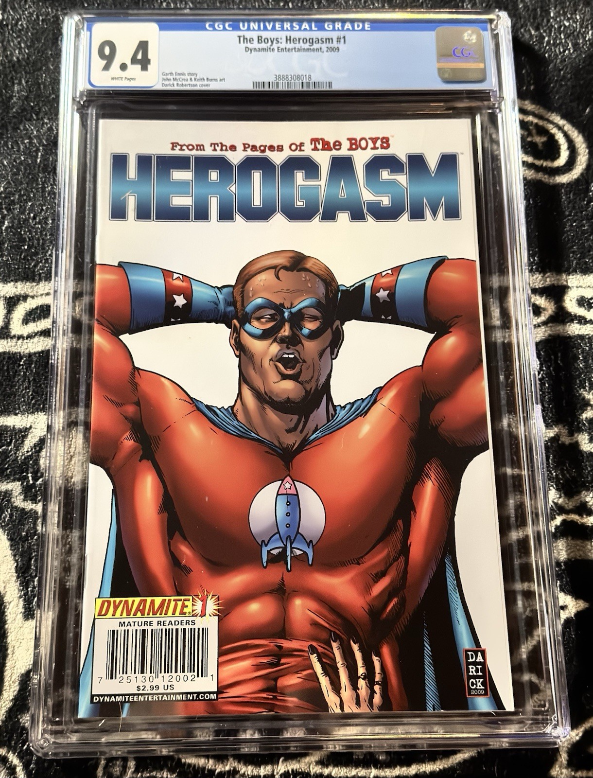 THE BOYS HEROGASM #1 CGC 9.4 PAGINE BIANCHE 1° Soldier Boy 2009 Key Comic