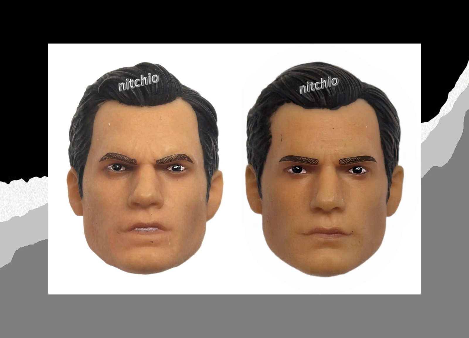 Mezco One:12 Zack Snyder’s Superman – ANGRY & NEUTRAL HEAD SCULPTS 1/12 Scale