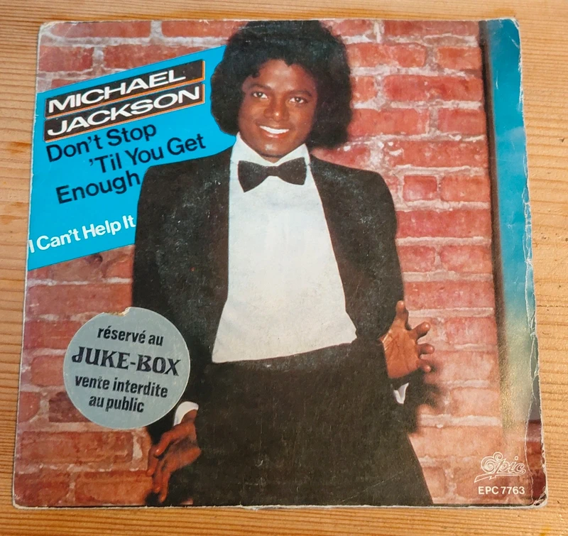 Vinyle 45t Michael Jackson don't stop 'til you get enough