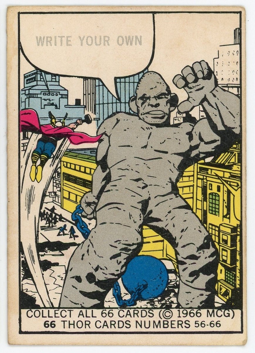 Carta Donruss Marvel Supereroi 1966 #66 THOR
