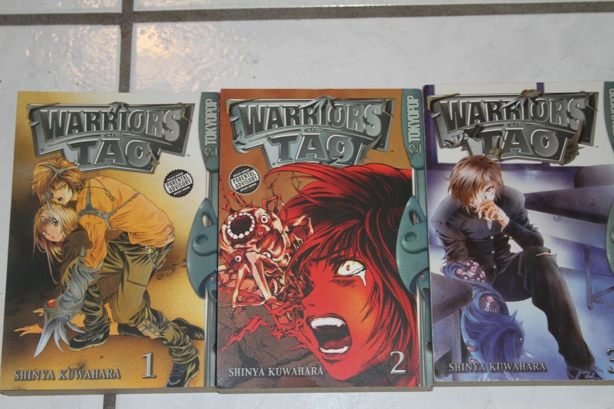 Warriors Of Tao Shinya Kuwahara 1 2 3 Lotto di 3 Libri Manga Tokyopop Sci Fi