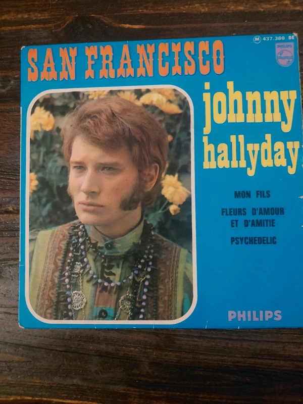 johnny hallyday san francisco 1967 vinyl ep 45 tours philips french rock