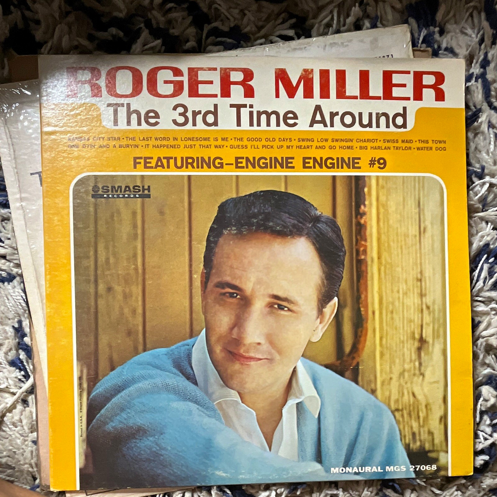Roger Miller The 3rd Time Around LP Vinyl Smash Records Mono MGS 27068 12"