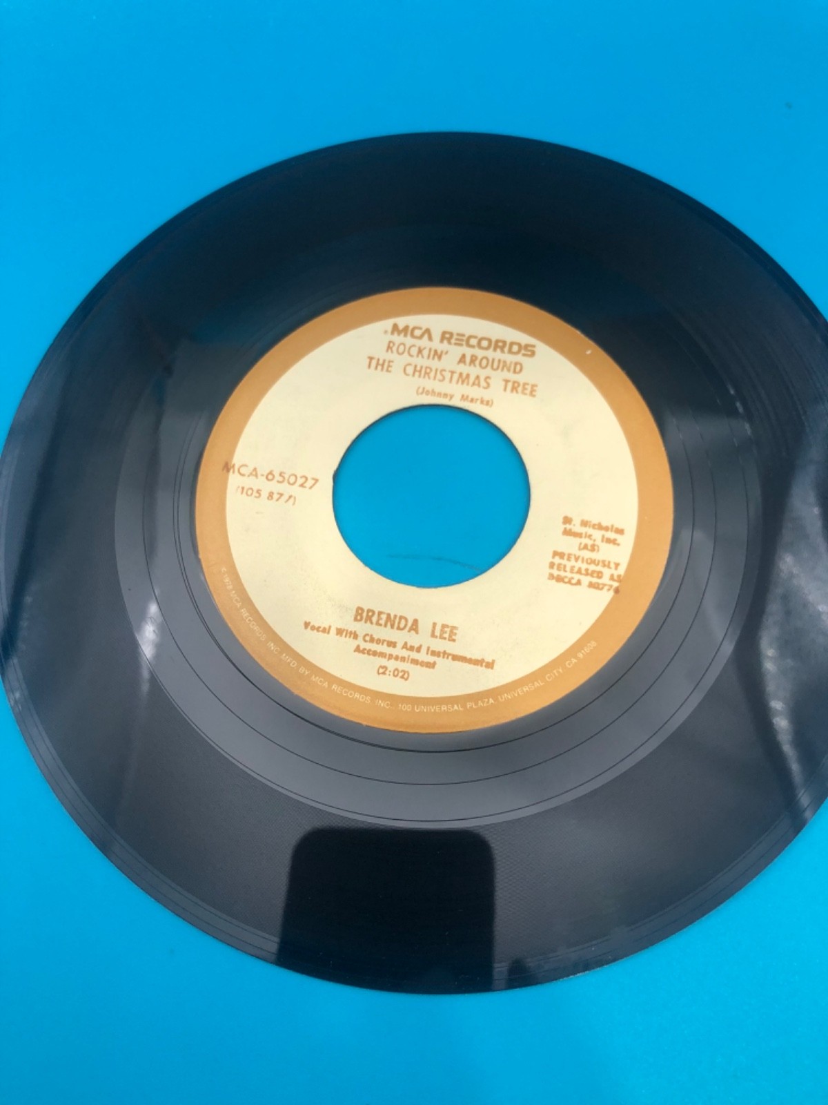 Brenda Lee Rockin’ Around The Christmas Tree / Papa Noel 45 7” MCA Holiday NM