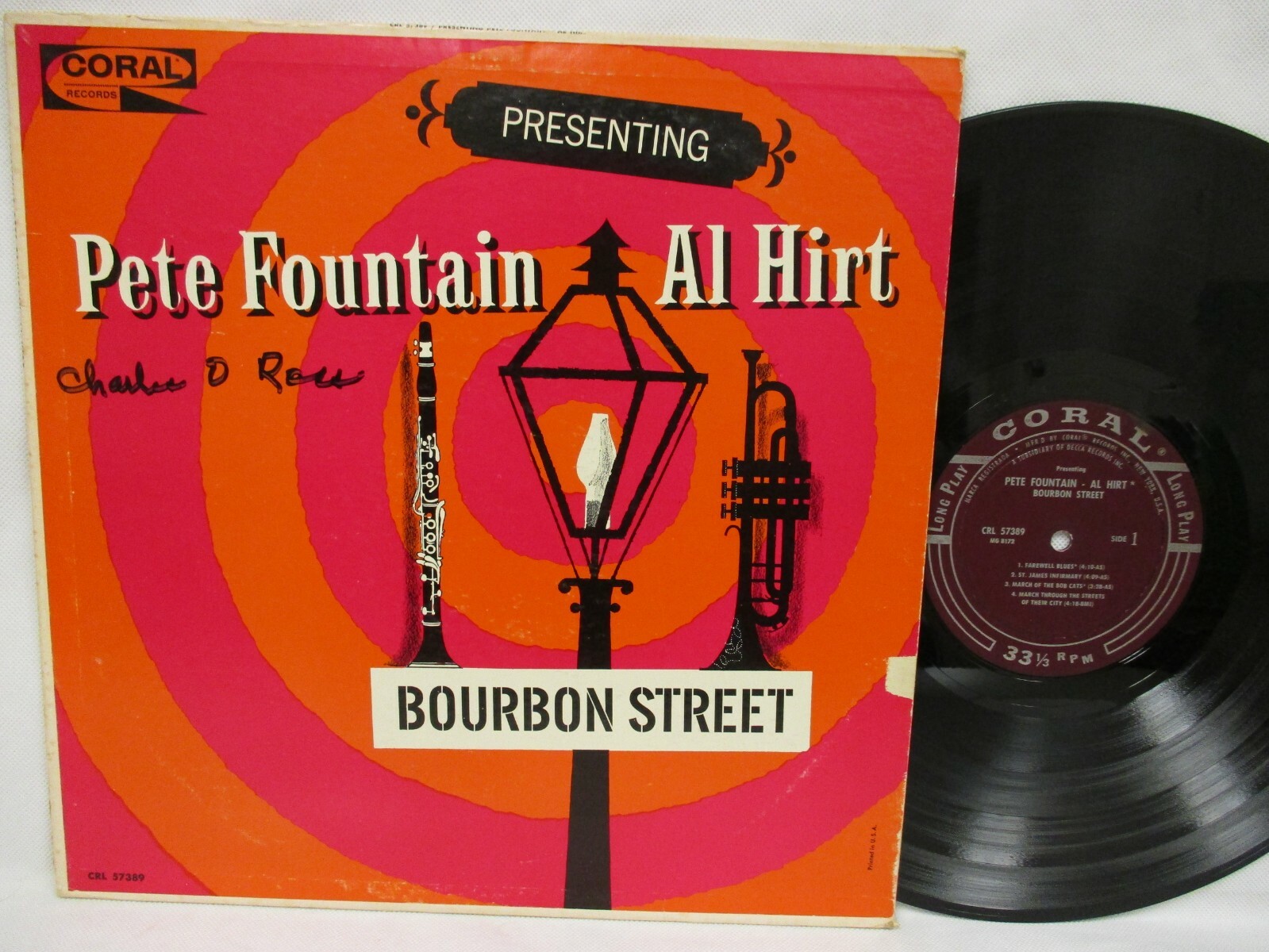 Pete Fountain / Al Hirt Bourbon Street 1962 Record New Orleans Jazz Coral 57359