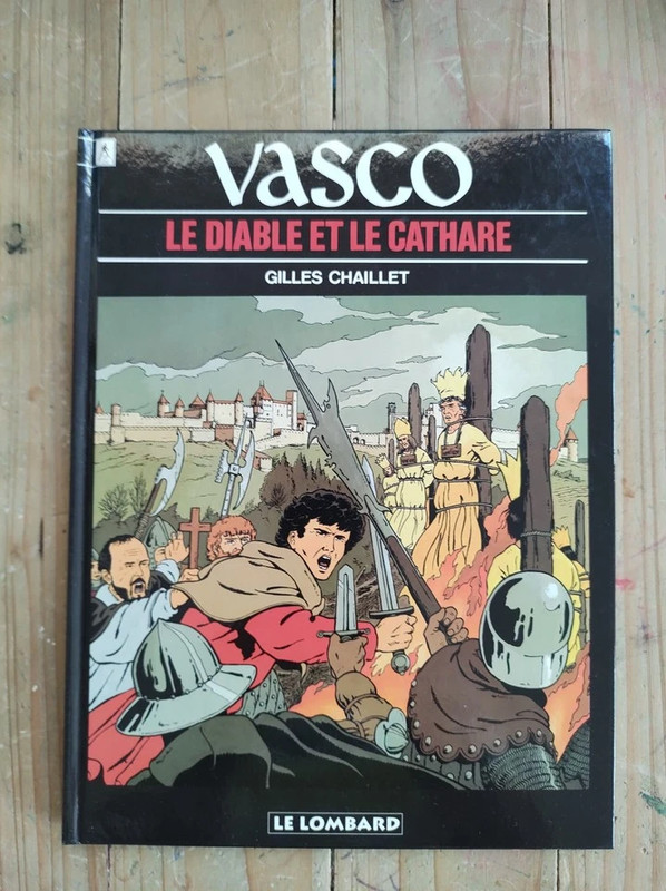 Vasco - Le diable et le Cathare - Dédicace Gilles Chaillet - Excellent état.
