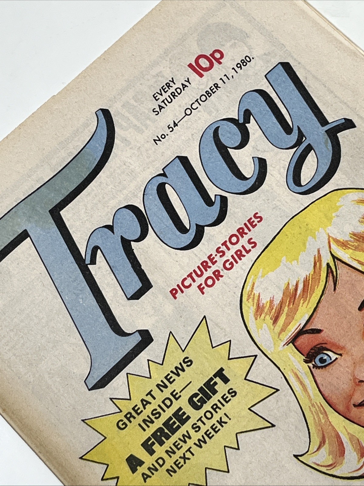 VINTAGE TRACY COMIC - No 54 - OCTOBER 11th 1980 - Excellent condition