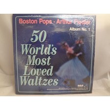50 World's Most Loved Waltzes Boston Pops Fiedler 3-LP Record Set DVL 3-0775