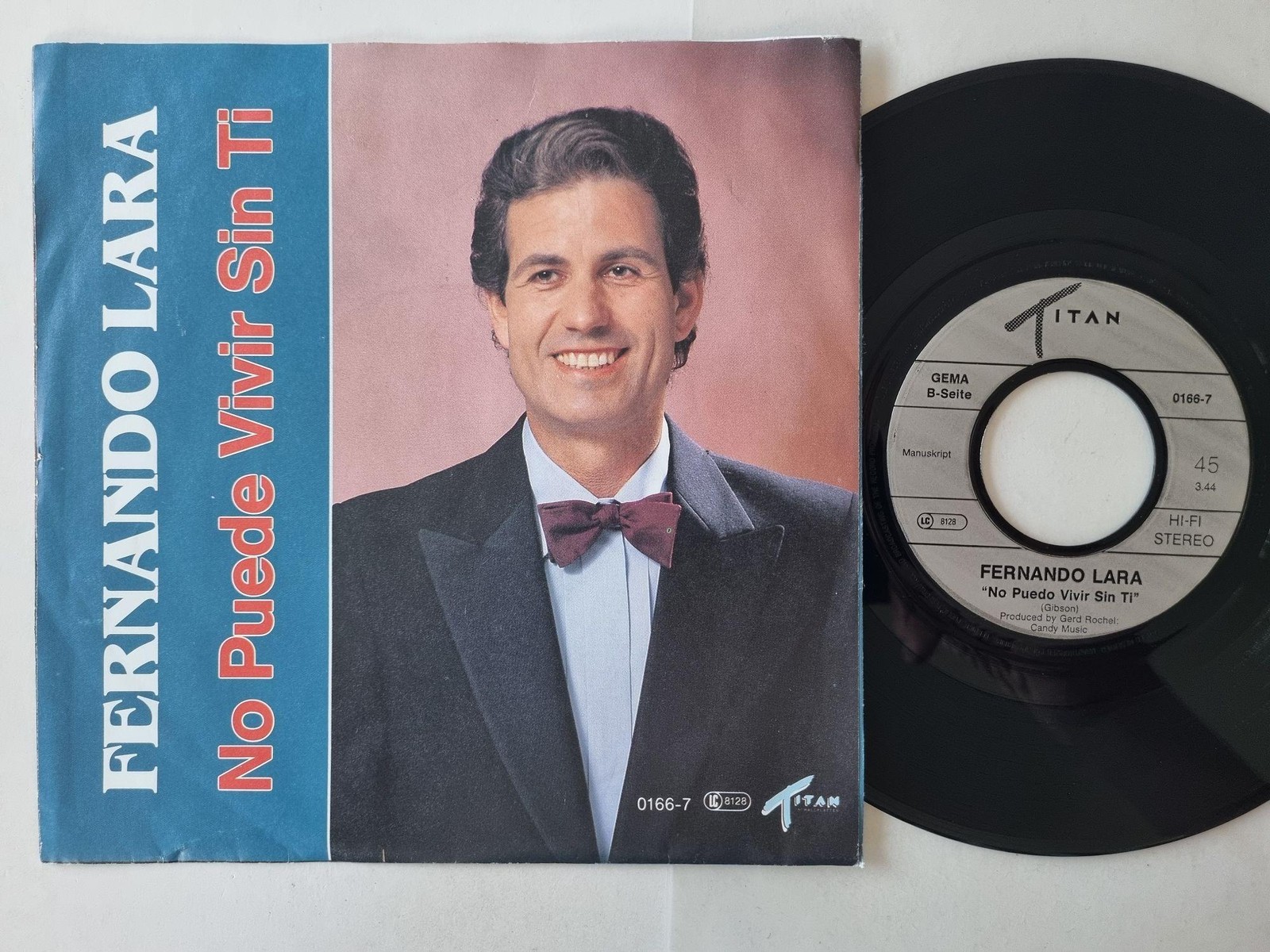 Fernando Lara - Mi Amor/ No Puede Vivir Sin Ti 7'' Vinyl Germany
