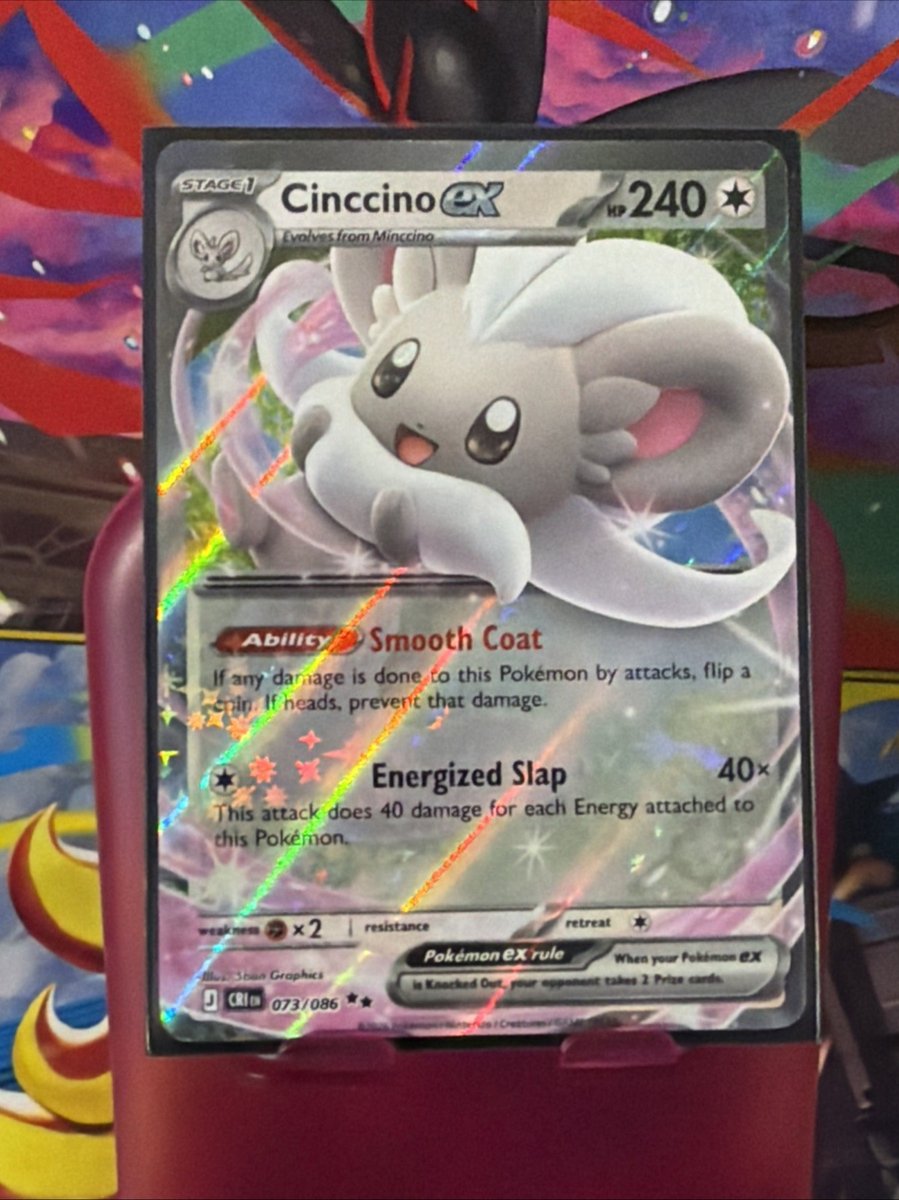 Cinccino ex 073/086 Me04: Chaos Rising Holo