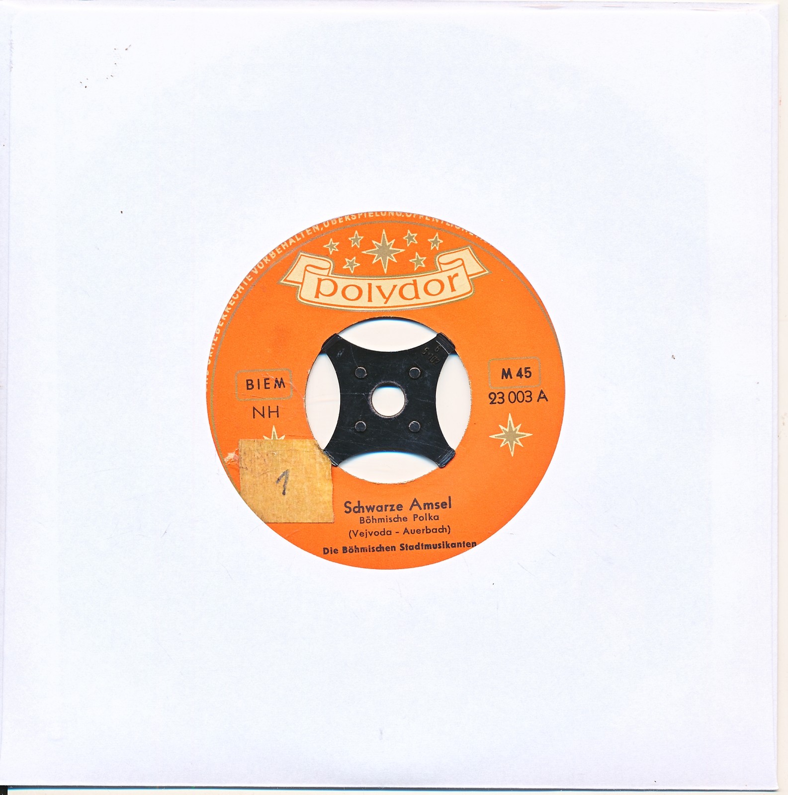 Schwarze Amsel - Die böhmischen Stadtmusikanten - LC Single 7" Vinyl 195/22