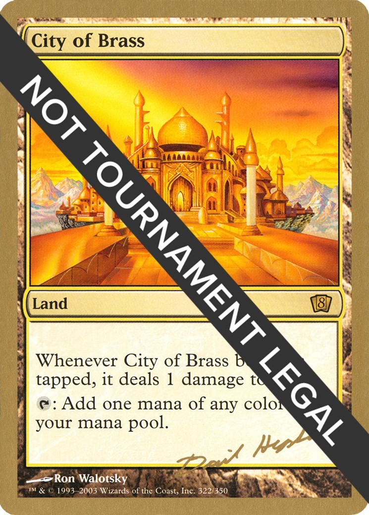 City of Brass - 2003 Dave Humpherys (8ED) World Championship Decks 2003 MP