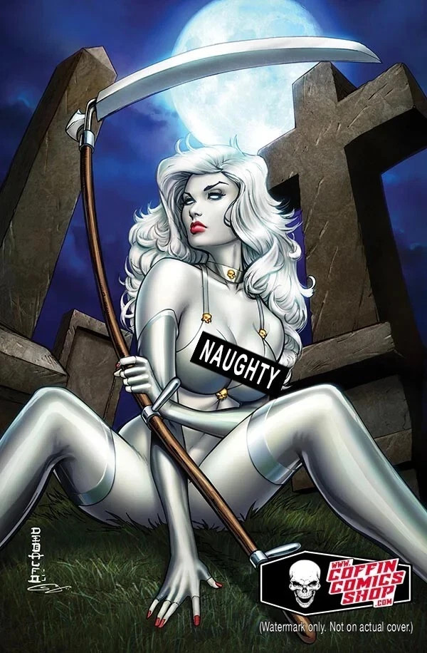 LADY DEATH VISIONS #1 CIMITERO SERENATA EDIZIONE RISQUE MIKE DEBALFO LTD 69 NM+