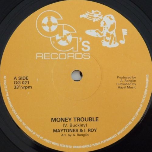 The Maytones & I-Roy - Money Trouble (12") (Very Good Plus (VG+))