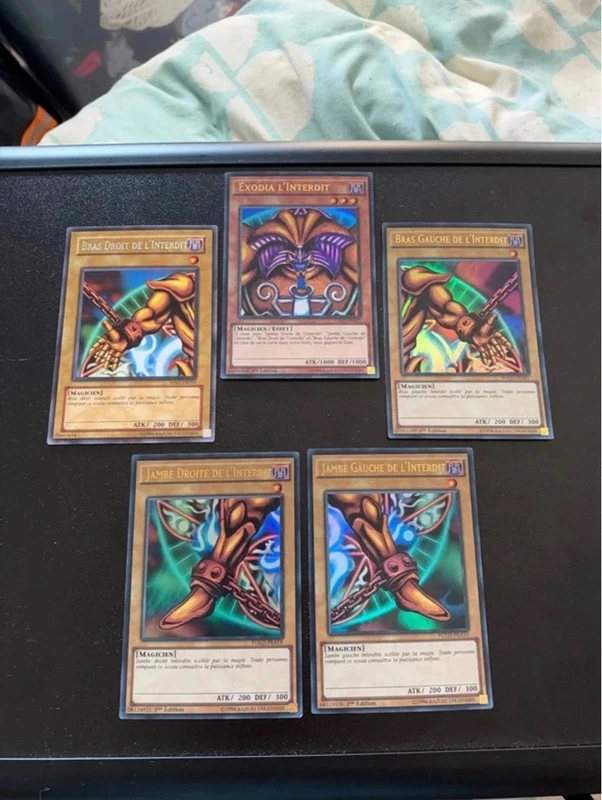 Lot Exodia complet 1er édition