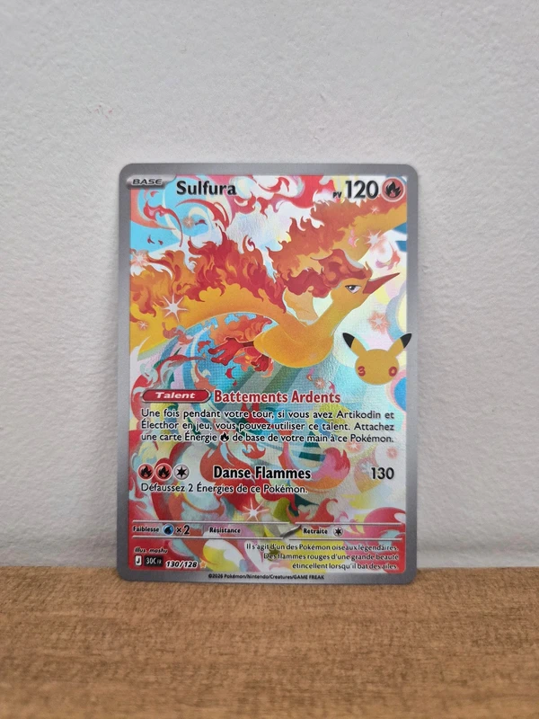 Sulfura 130/128 Pokemon 30 ans FR