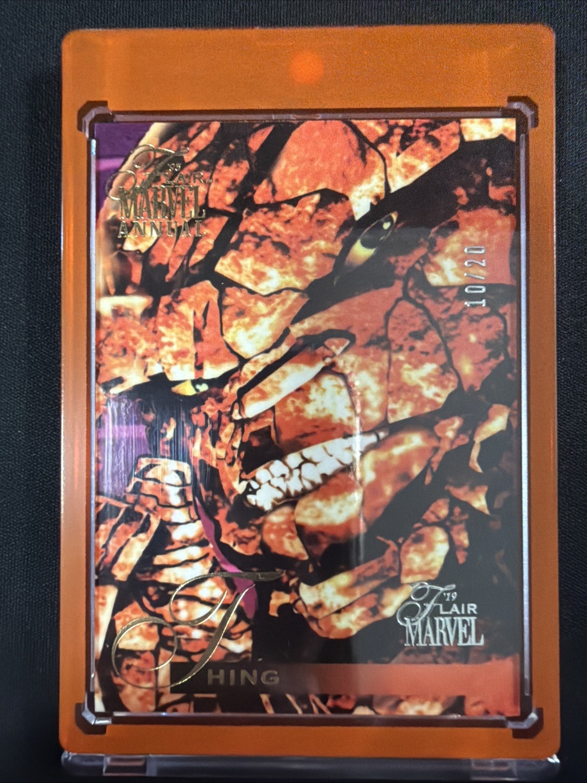 2019 Marvel Flair 1995 Buyback #81 Thing Rematch! 10/20 Fantastic Four