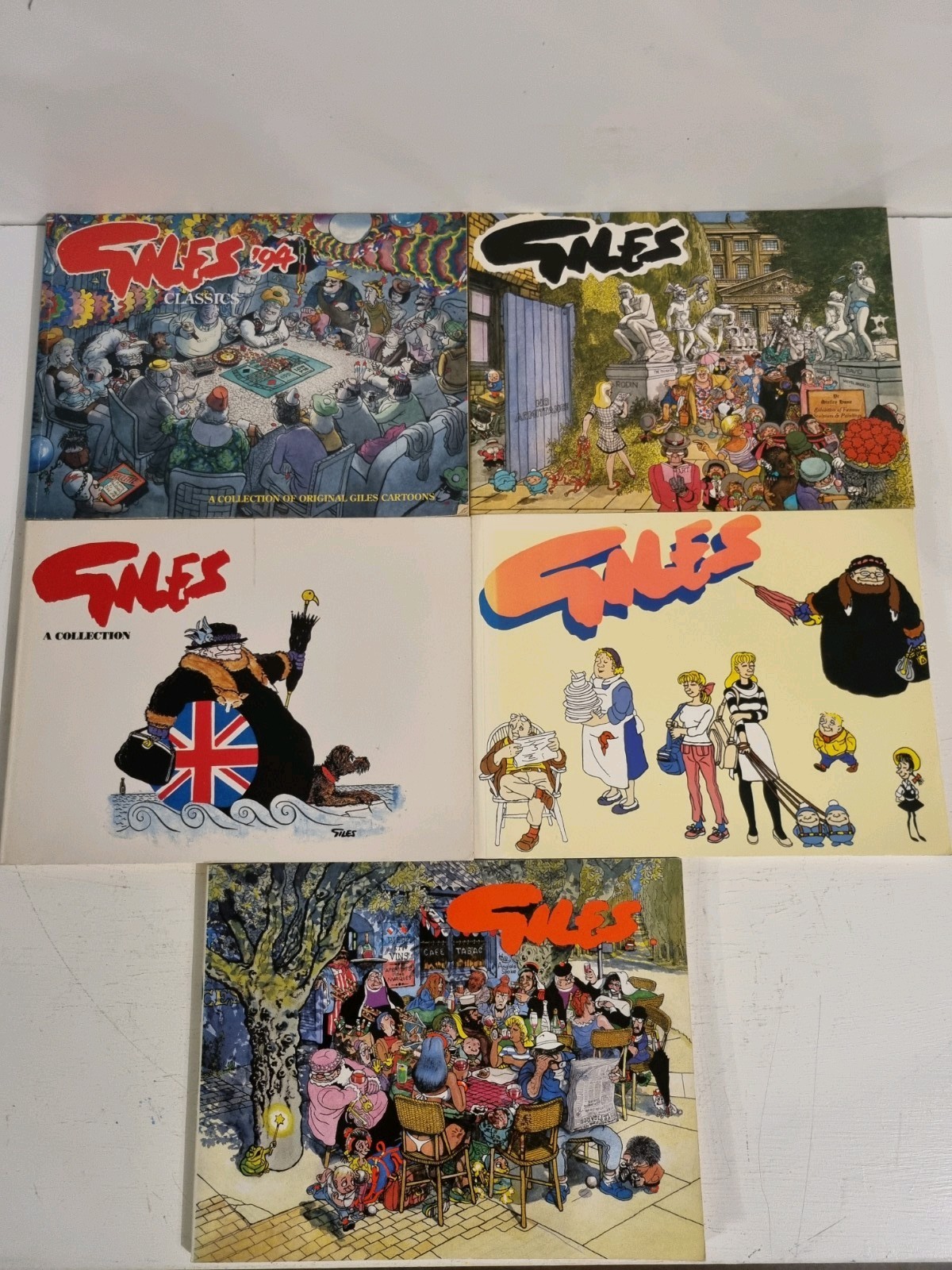 Giles Cartoon Books X5 vintage comic 