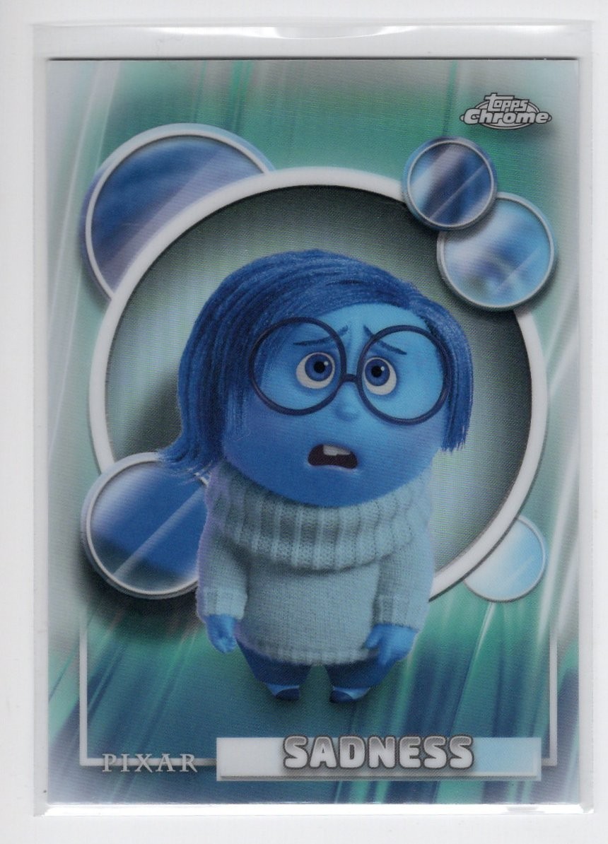 2026 Topps Chrome Disney Sadness #172 Refractor Inside Out Joy