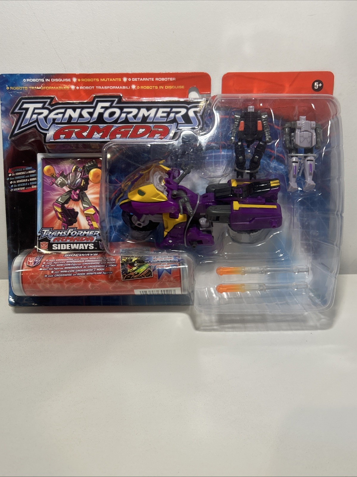 Transformers Armada Autobot Sideways Hasbro Takara 2002 nuovo con scatola