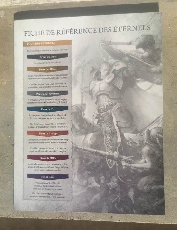 Warhammer age of sigmar Stormcast ( fiche de référence VF )