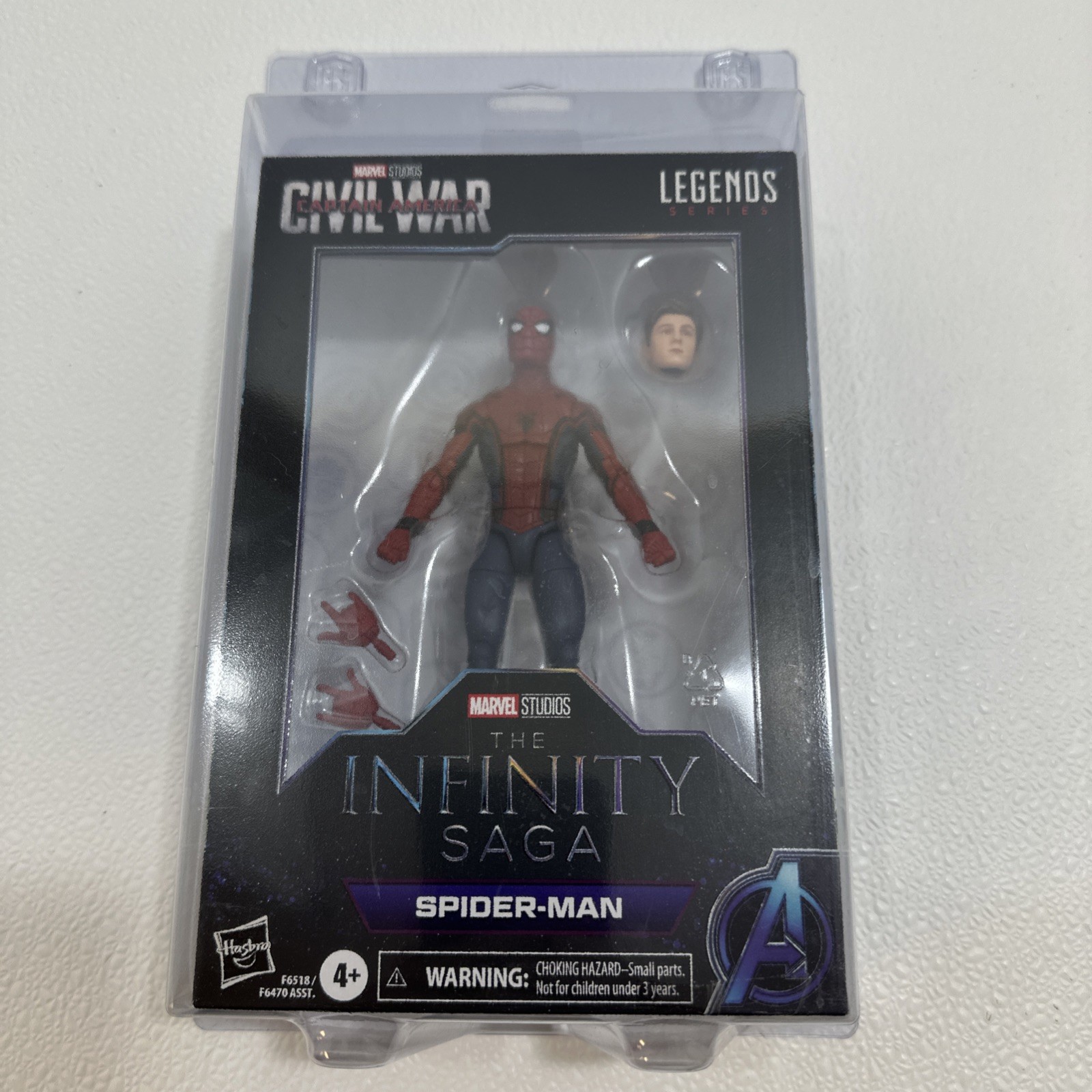 Marvel Legends Spider-Man Civil War Infinity Saga Hasbro Figure Peter Parker Box