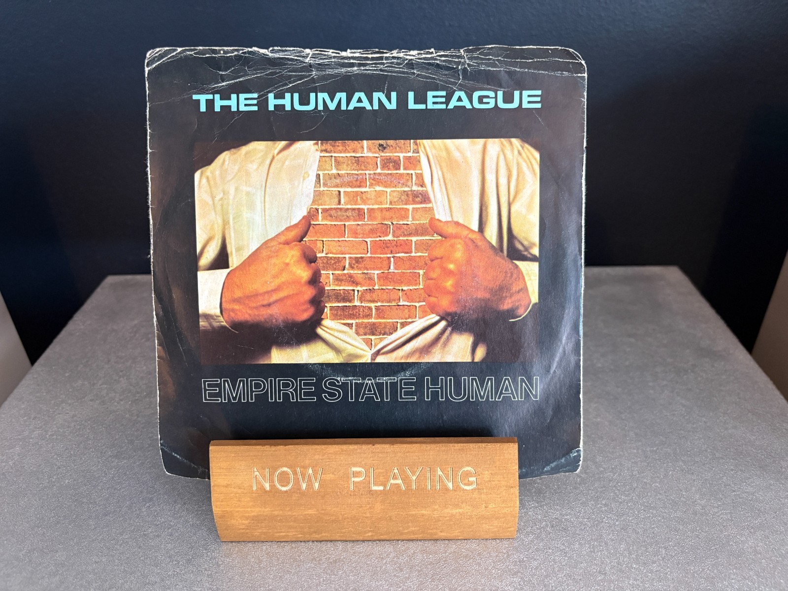 The Human League Empire State Human UK 1979 Virgin 7" Vinyl VG+/G+