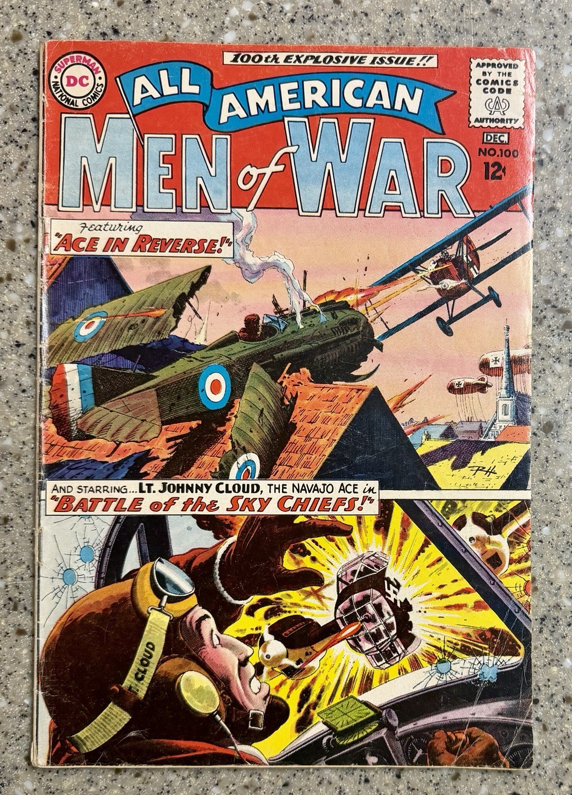 All American Men of War #100 December 1963 G/VG Military Silver Age