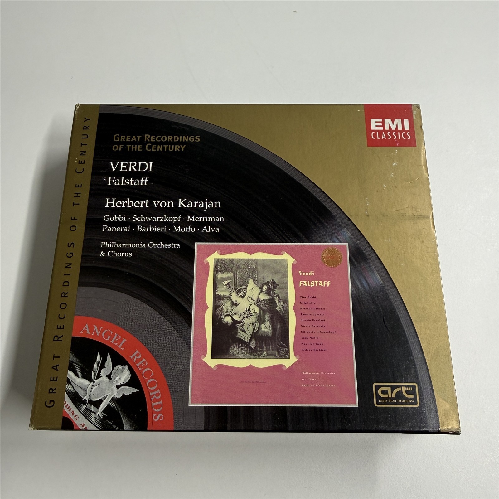 Falstaff Giuseppe Verdi Philharmonia Orchestra Chorus Von Karajan 2 CD Box Set