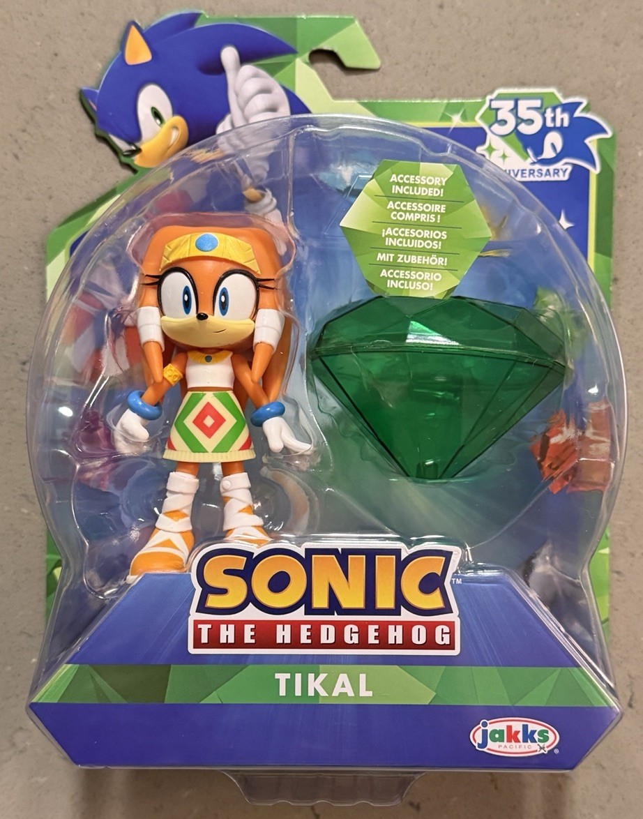 Sonic Il Riccio - Tikal - 35° Anniversario - Jakks Pacific - Nuovo