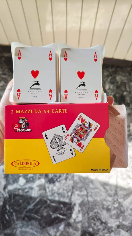 Carte da gioco Modiano per Burraco Poker Ramino Bridge - Nuove