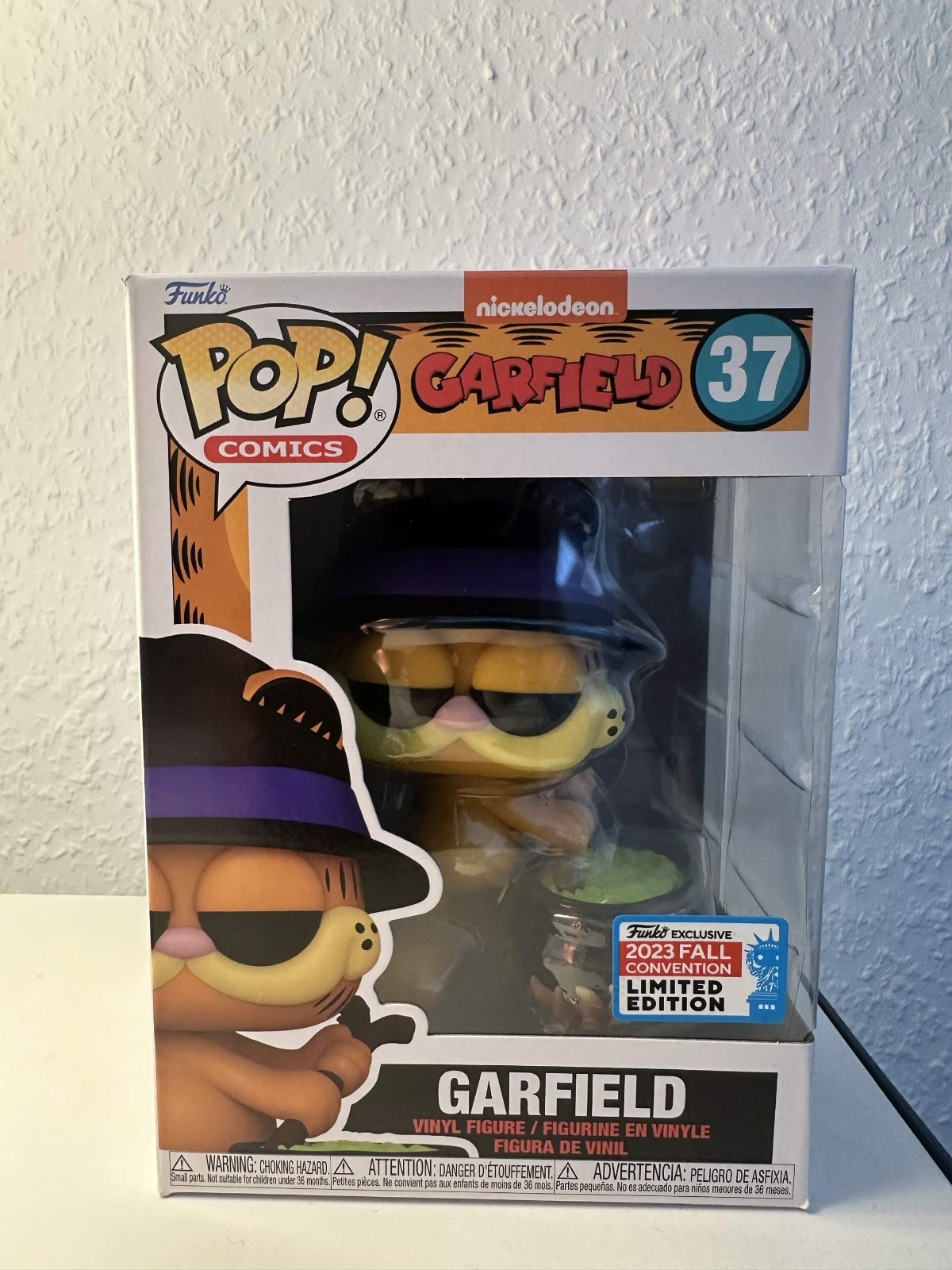Funko Pop! Adesivo Garfield #37 Autunno Convenzione 2023 Edizione Limitata Confezione Originale