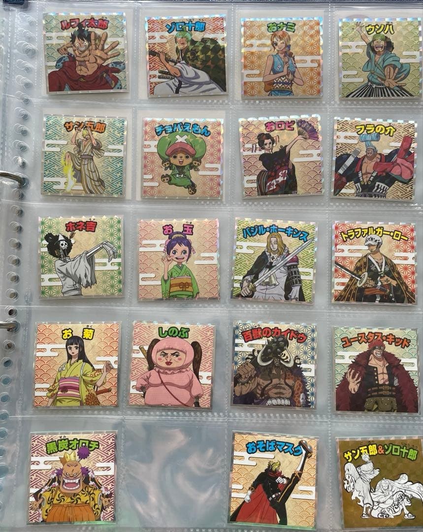 Set semicompleto sigillo da collezione One Piece Man