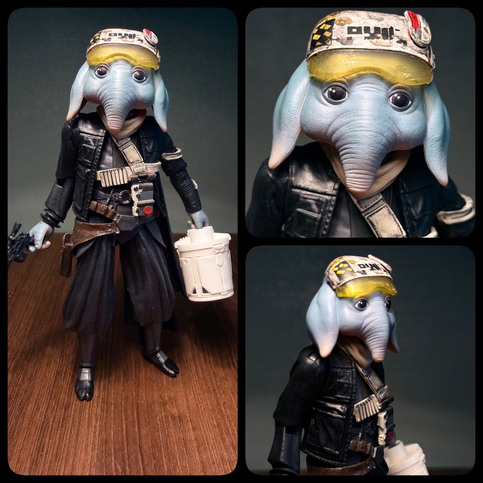Hasbro Star Wars Modellino Serie Nera Myykian Spice Runner Personalizzato 6"