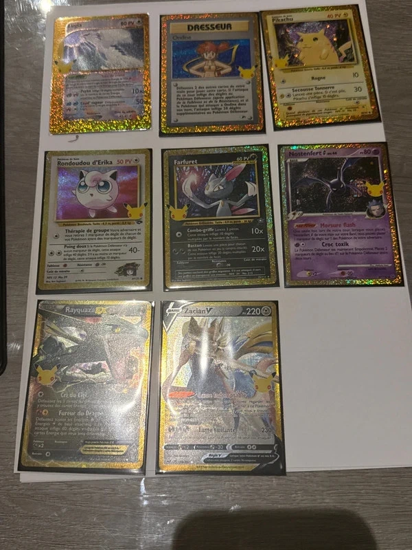Lot 7 cartes Pokémon