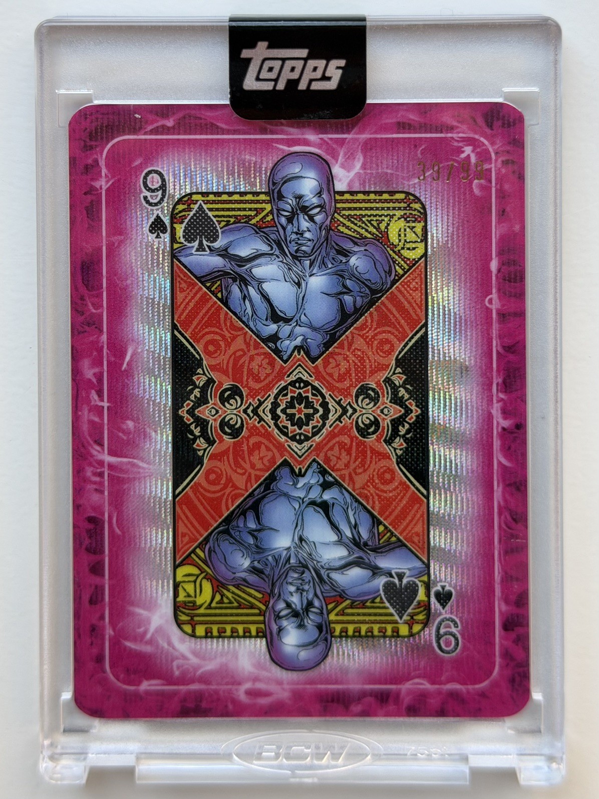 2025 Topps Mint Marvel Silver Surfer Gambit’s Deck /99 #S-9 Nine of Clubs SP