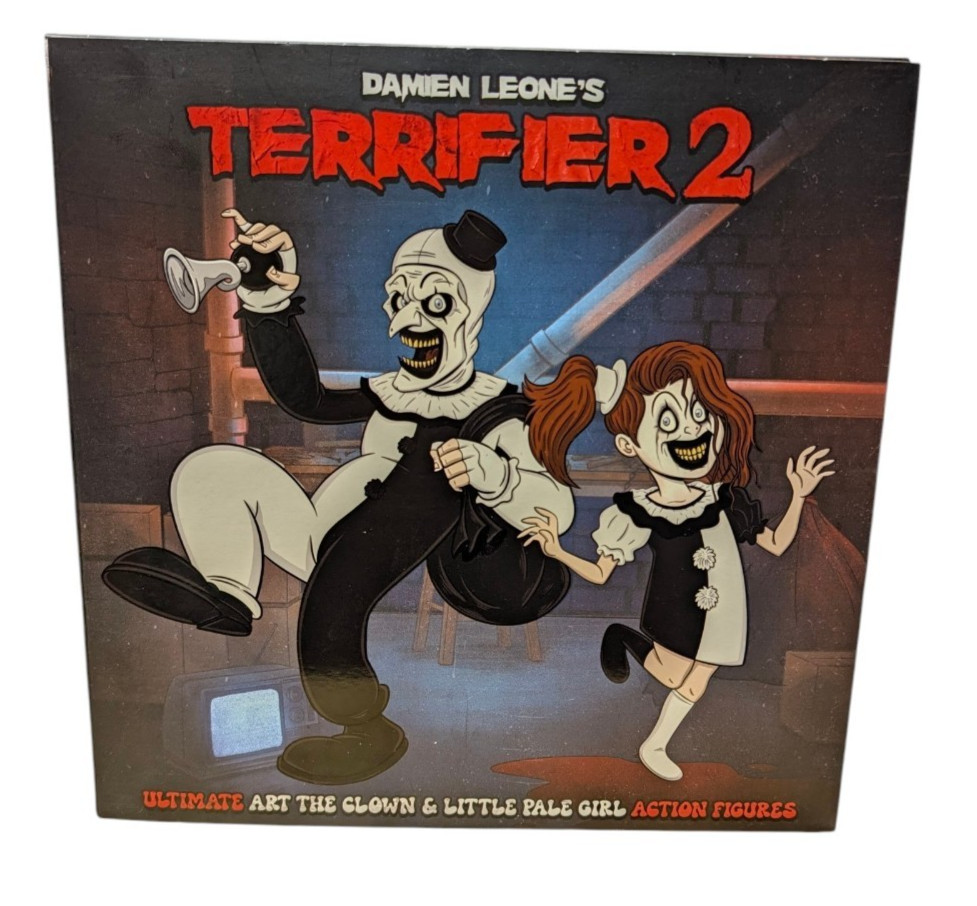 Damien Leone's Terrifier 2 Neca Ultimate Art Il Clown e la bambina pallida NUOVO