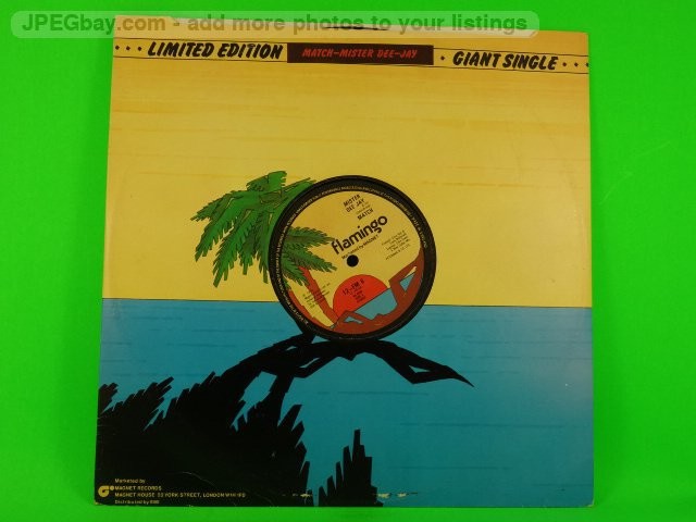 MATCH MISTER DEE JAY (459) 2 Track 12" Single plus Company Sleeve MAGNET