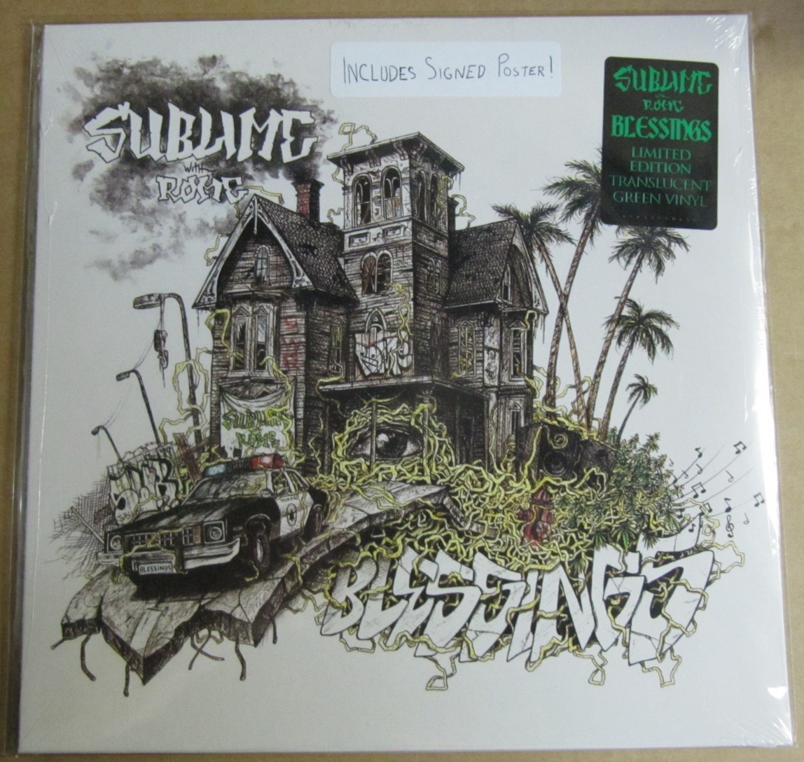 Sublime With Rome ‎– Blessings LP GREEN VINYL Signed Poster *SEALED* 2019 Reggae