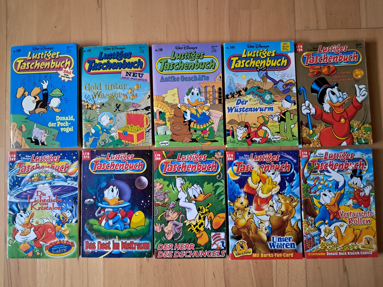 Libro tascabile divertente Walt Disney - raccolta 10 LTB prime edizioni originali
