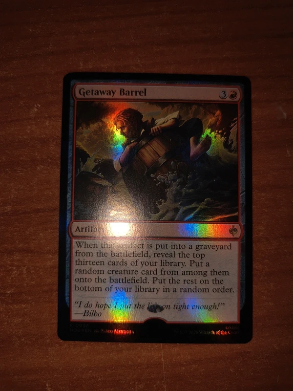 MTG The Hobbit – Getaway Barrel misprint