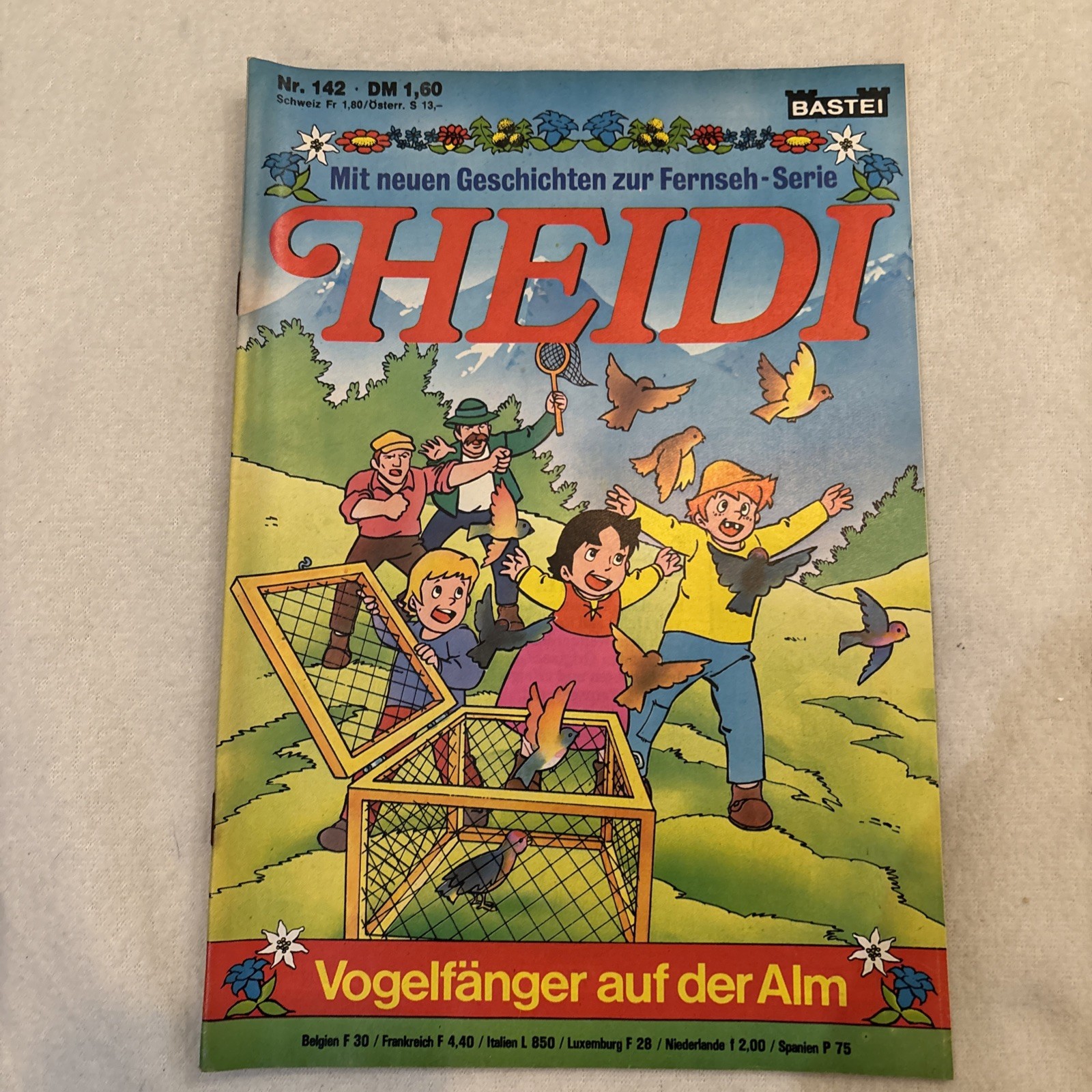 Heidi Comicheft n.142 uccellini in malga retrò vintage classico Bastione