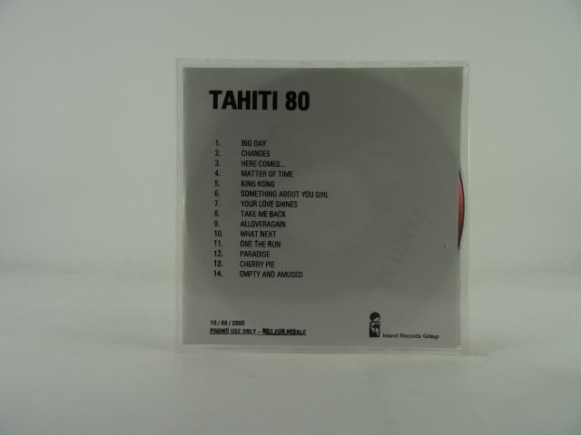 TAHITI 80 FOSBURY (462) 14 Track Promo CD Album plus White Sleeve UNIVERSAL ISLA