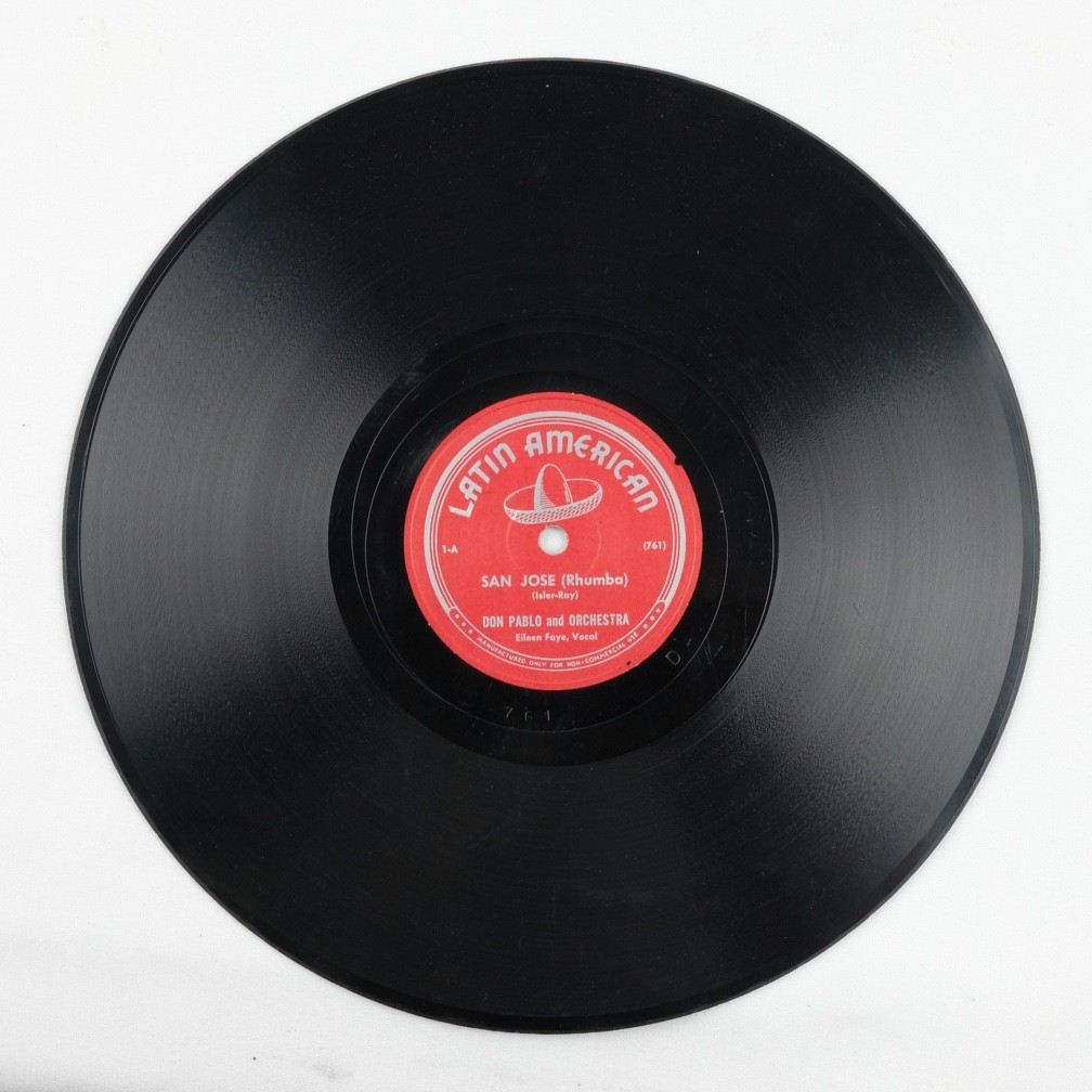 RARE San Jose (Rhumba) by Don Pablo and Orchestra (#1) 10" 78rpm, VG+