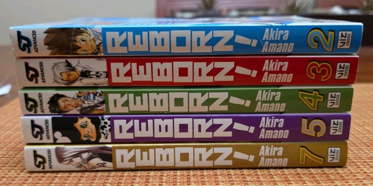Katekyo Hitman Reborn! Prima stampa inglese fuori produzione volumi 2, 3, 4, 5 e 7