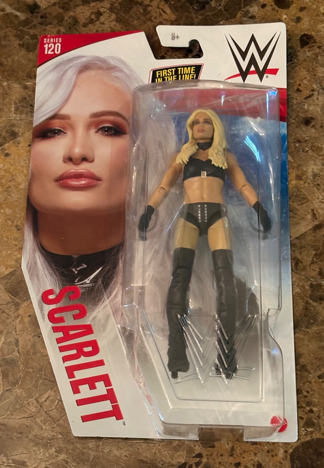 SCARLETT rare WWE women’s wrestling FIGURE ( Series 120 ) by MATTEL