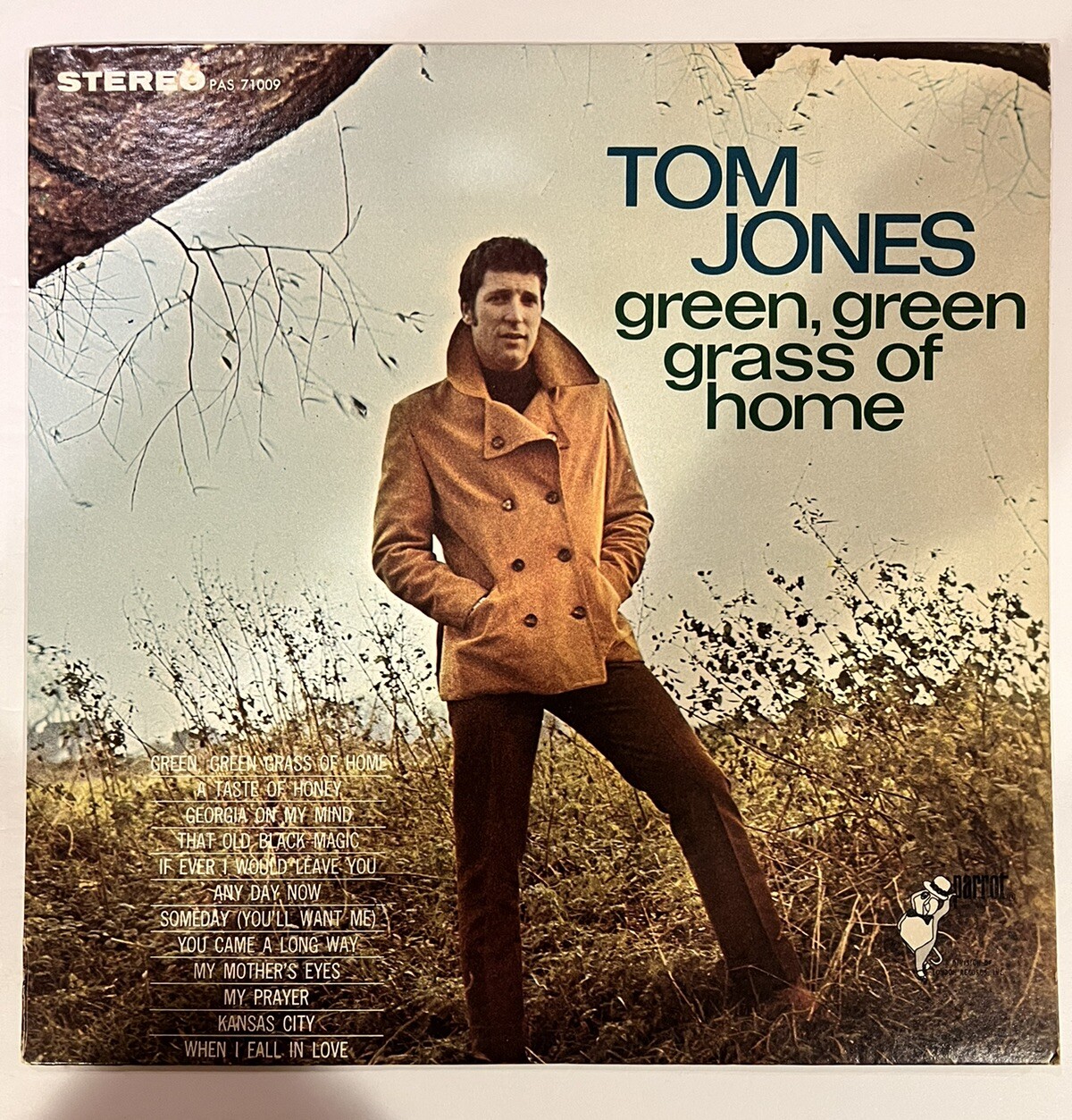 Tom Jones Green Green Grass Of Home Parrot vinyl Stereo LP PAS 71009 VG/G+