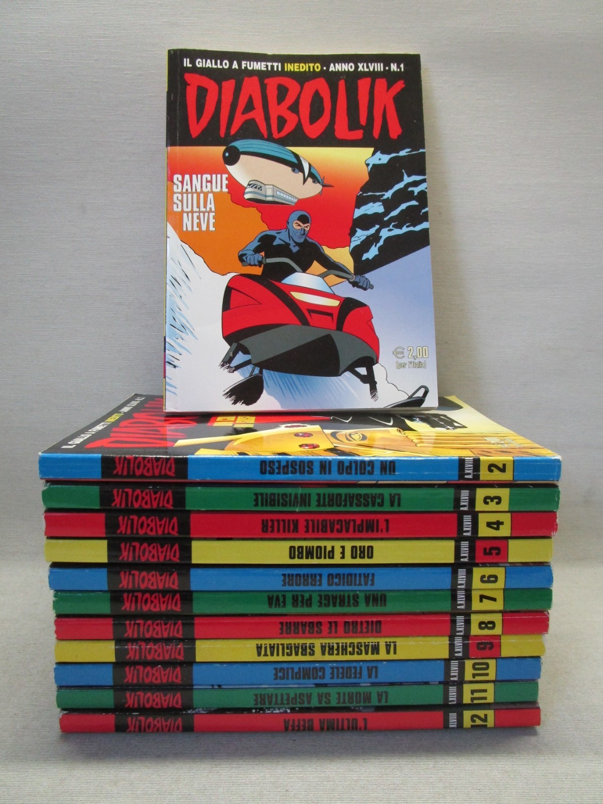 DIABOLIK ANNO 48-XLVIII (2009)-COMPLETA 1/12 - QUASI EDICOLA -NO GADGET