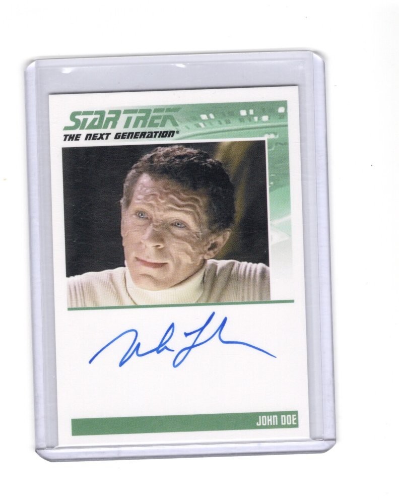 2011 STAR TREK THE COMPLETE TNG SERIES 1 MARK LA MURA AUTOGRAPH JOHN DOE